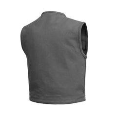 Ironbound Men's Motorcycle Canvas Vest Grey