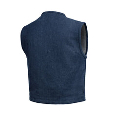 Enginebound Men's Motorcycle Denim Vest