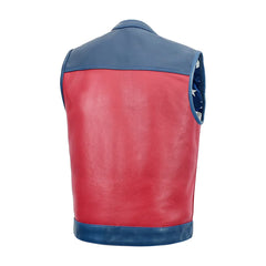 Caraxes Rebel Men's Motorcycle Leather Vest