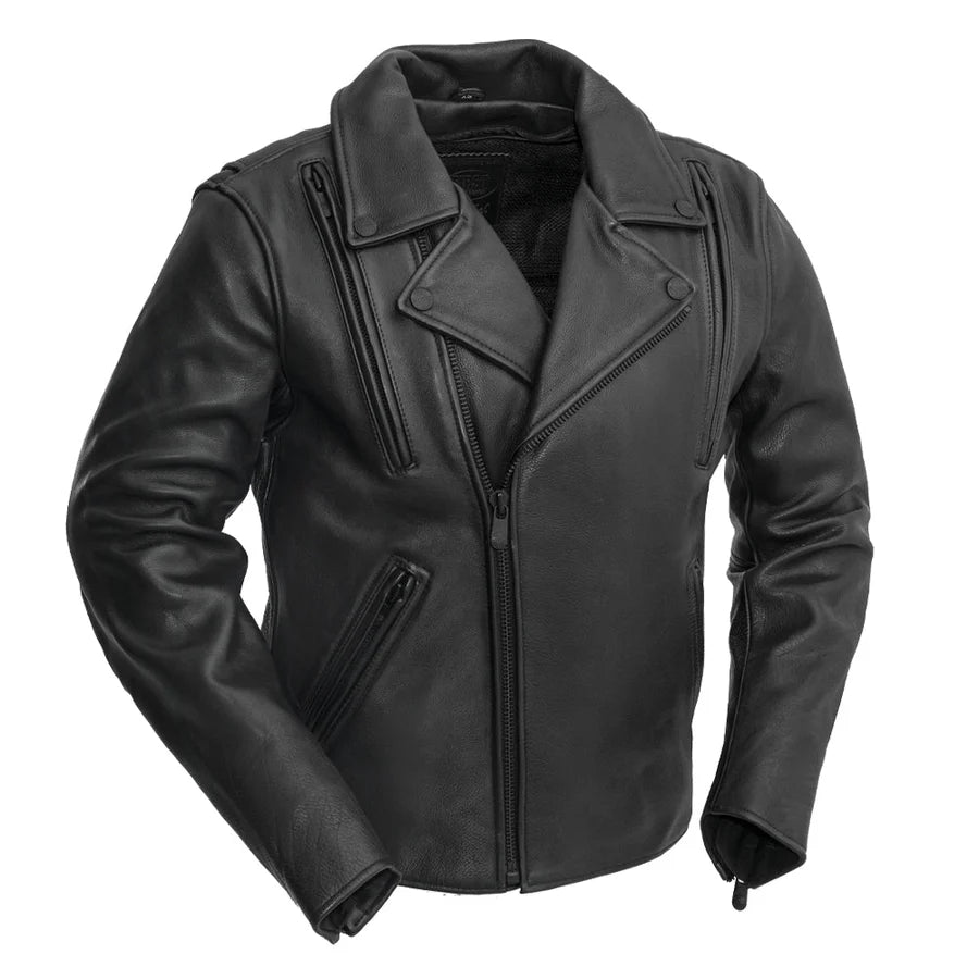 Outrider Men's Motorcycle Leather Jacket | Leather New York