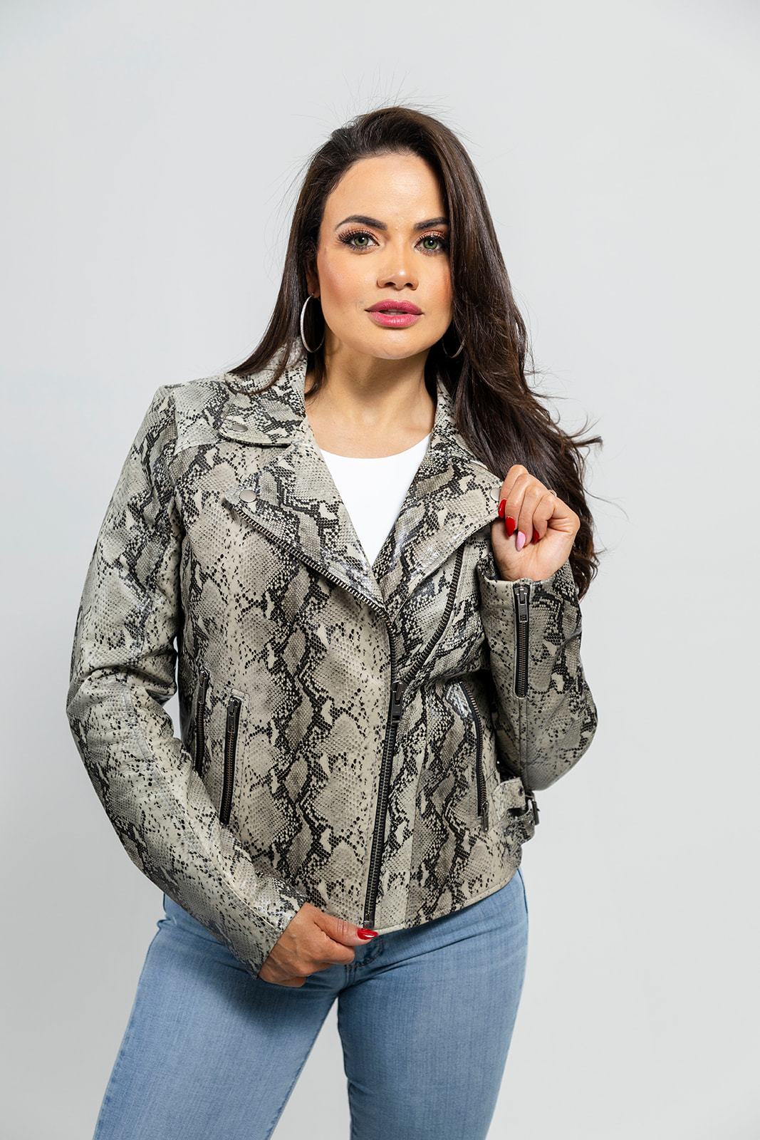 ZipZenith Women's Leather Jacket
