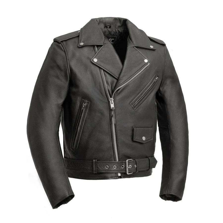Frontier Flow Men's Motorcycle Leather Jacket