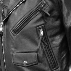 Frontier Flow Men's Motorcycle Leather Jacket