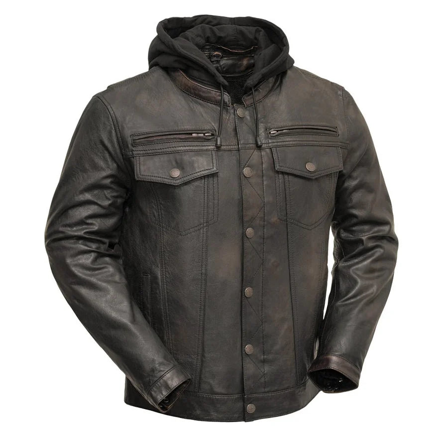 Gearshift Guard Men's Motorcycle Leather Jacket