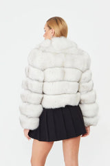 SoHo Snowfall Fur Coat