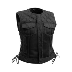 Diamond Quilted Mesh Women's Riding Vest