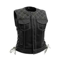 Diamond Quilted Mesh Women's Riding Vest